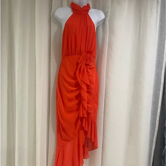 one shoulder yellow maxi dress Tina Yellow Formal Maxi Dress - US 16
